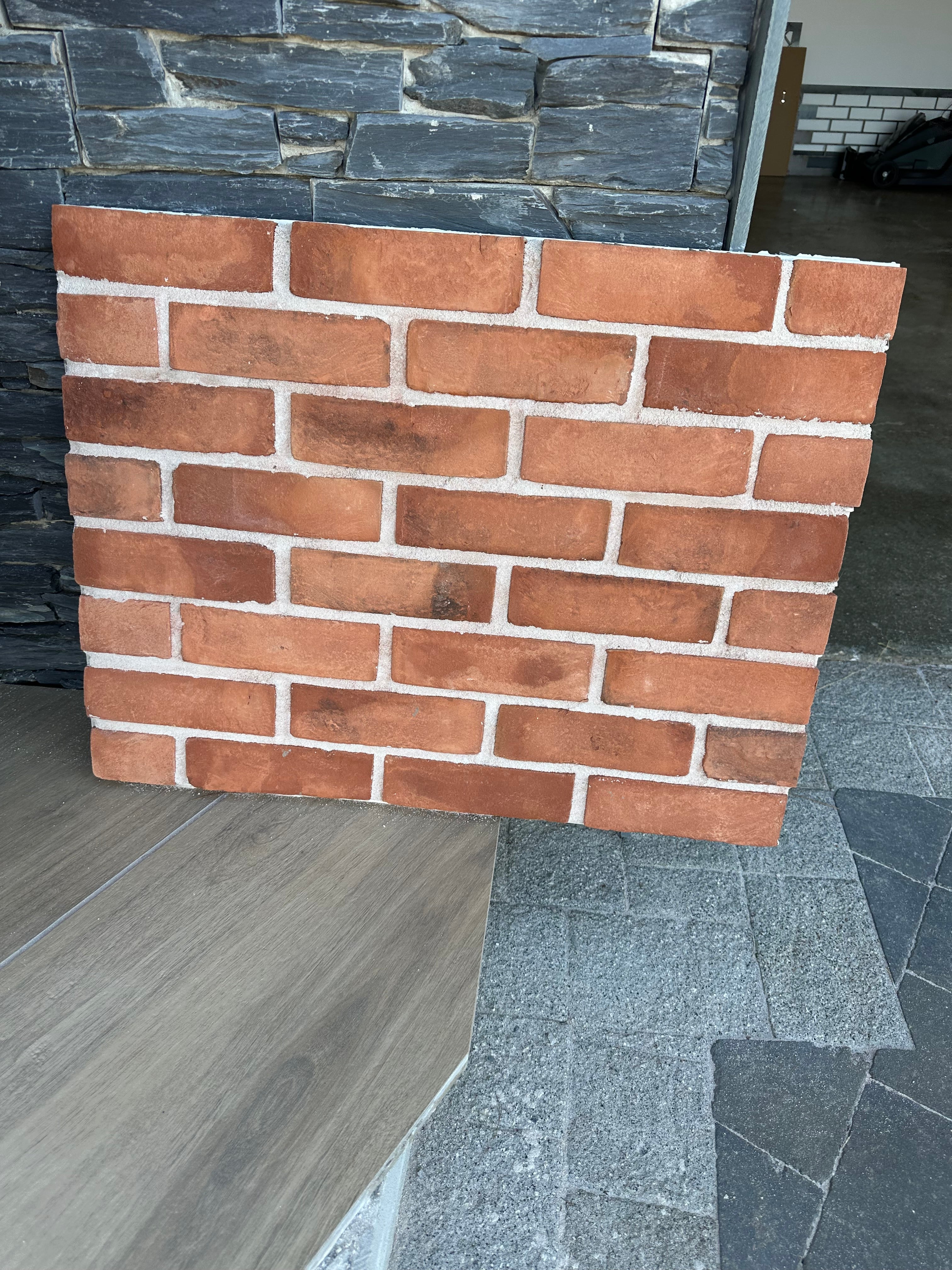 Preformed brick slip panels