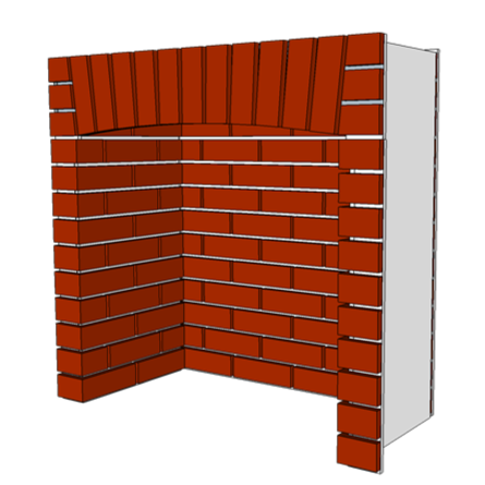 Fireplace Brick Panels